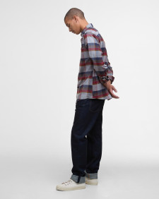 Portdown Tailored Long-Sleeved Shirt Light Grey Marl