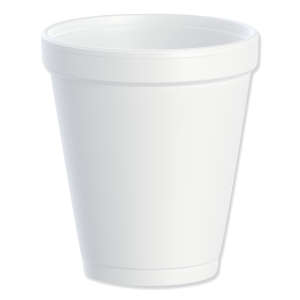 Dart, Foam Drink Cups, 8 oz, White