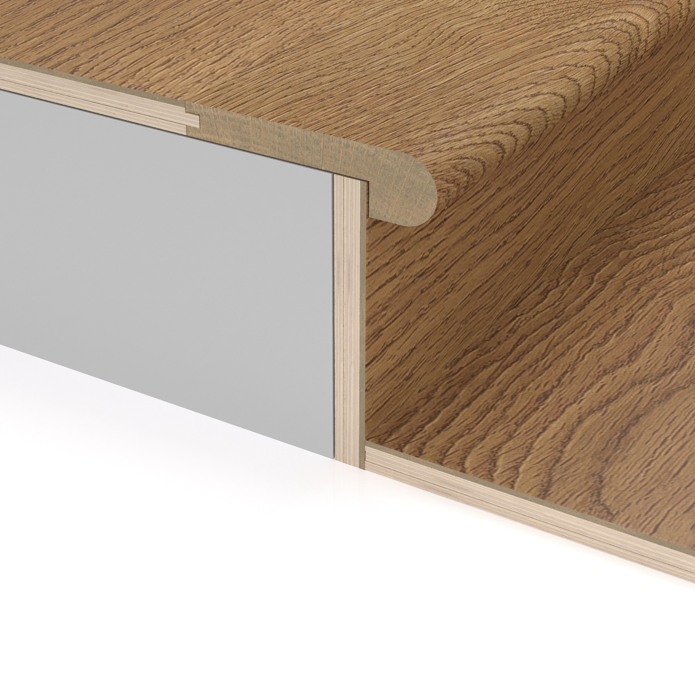 Crush and Blush First Press Stair Nosing Flush view 3