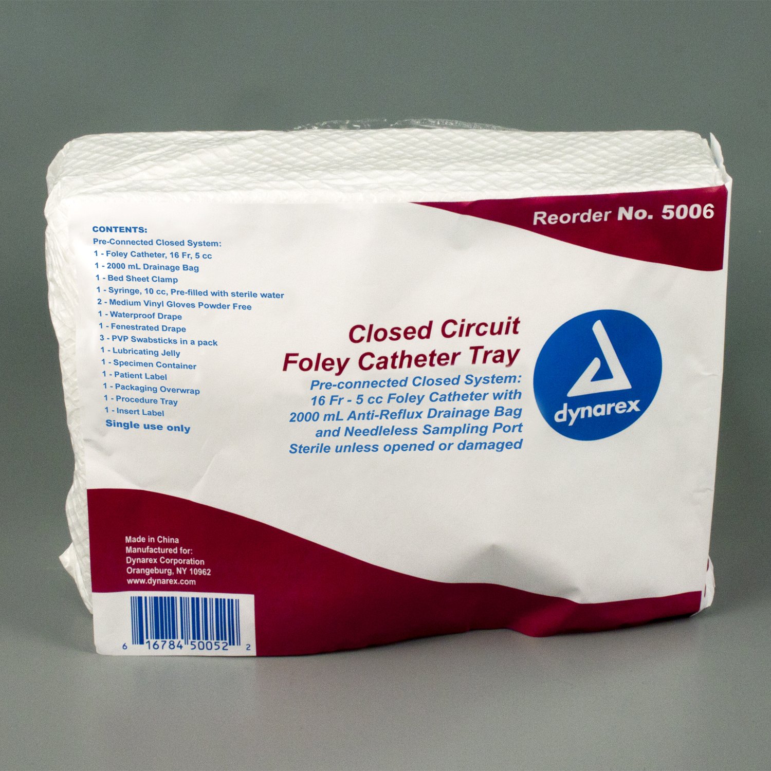 Dynarex Closed Circuit Catheter Tray MK DYN-5006