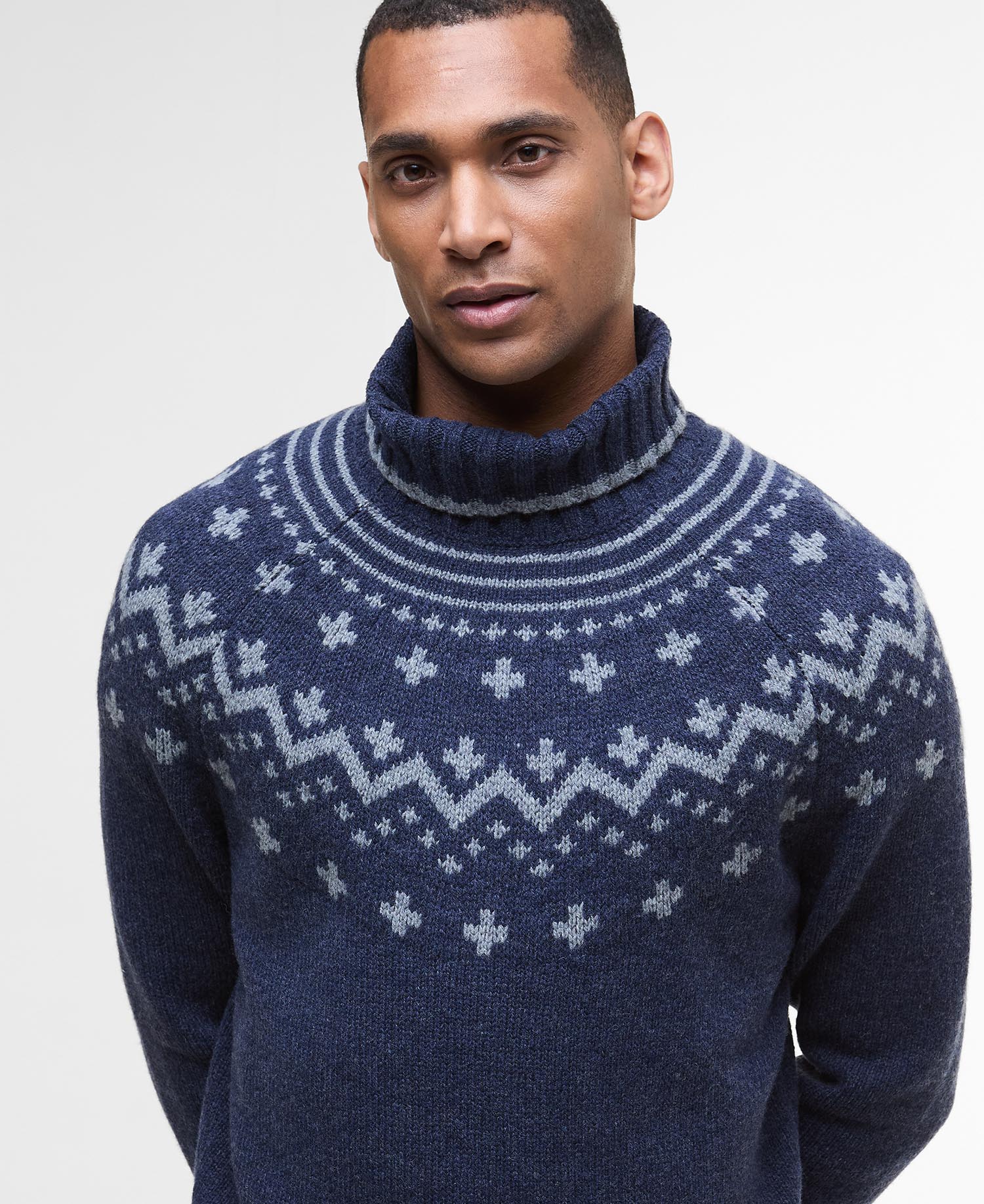 Hewton Fair Isle Roll Neck Jumper image number 3