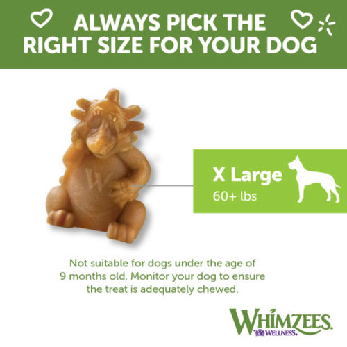 <p>One chew per day. Always provide access to fresh water. For dogs older than 9 months of age. </p>

