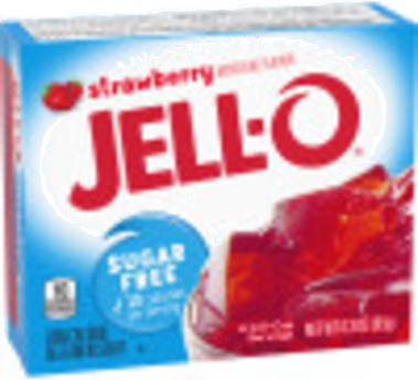 Jell-O Strawberry Sugar Free Gelatin Dessert, 0.3 oz Box