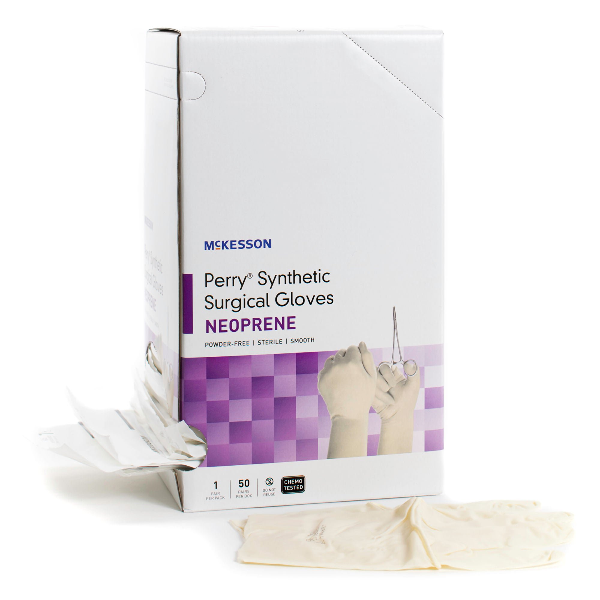 McKesson Perry® Polychloroprene Surgical Glove, Size 9, Cream