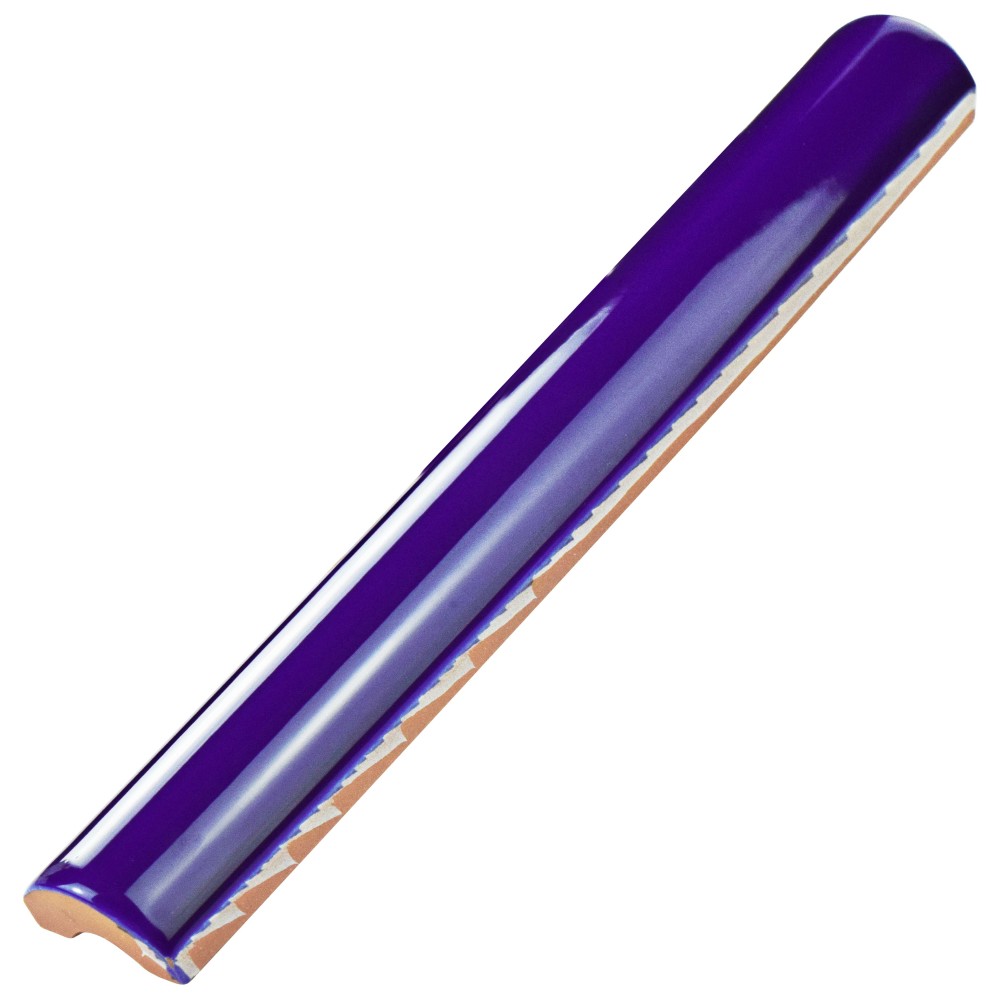 Sevillano Cigarro Cana Azul Cobalto 1 in. x 7-7/8 in. Ceramic Wall Trim