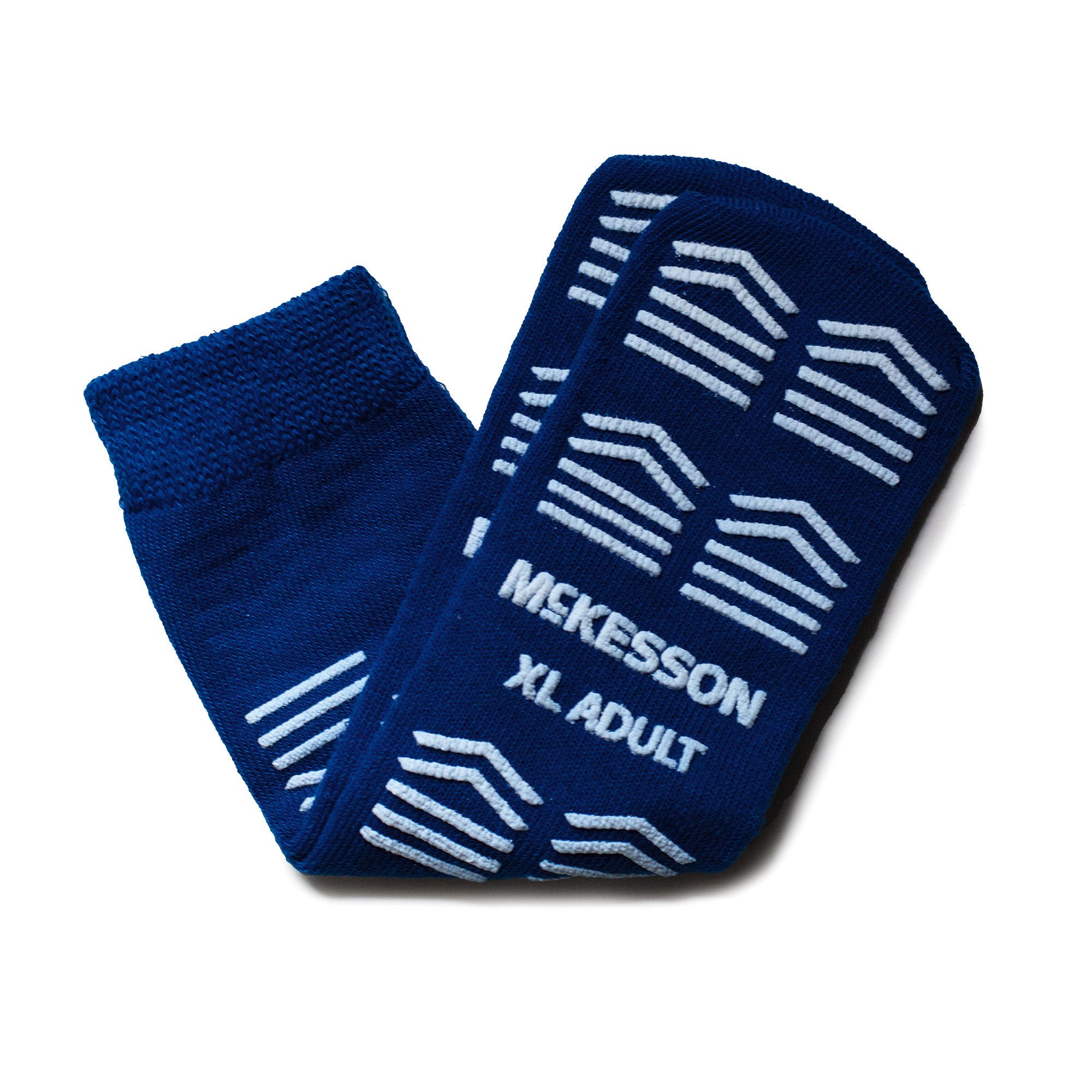 McKesson Slipper Socks, Double Tread, Extra Large, Dark Blue