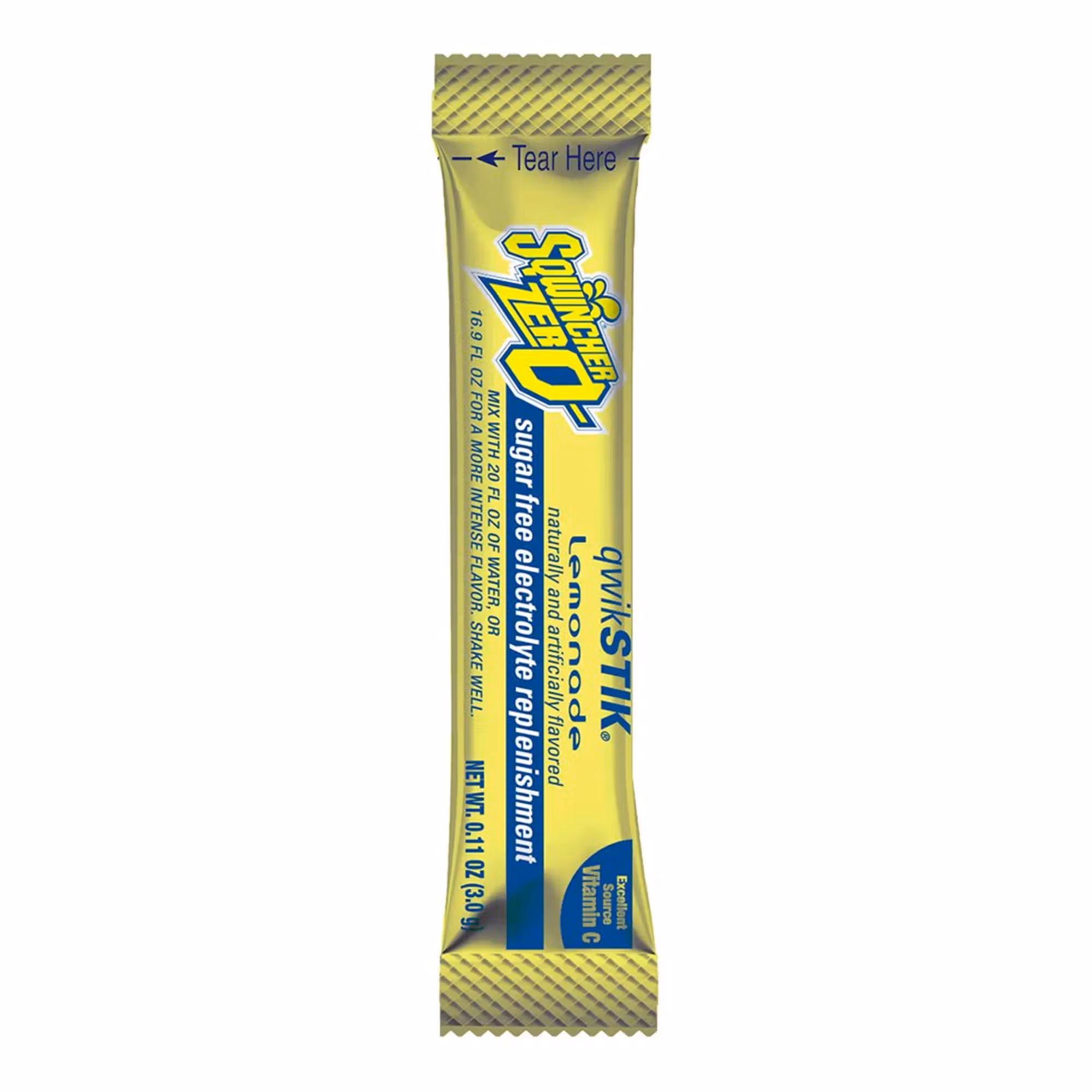 Sqwincher® Quik Stik® Zero Lemonade Electrolyte Replenishment Drink Mix