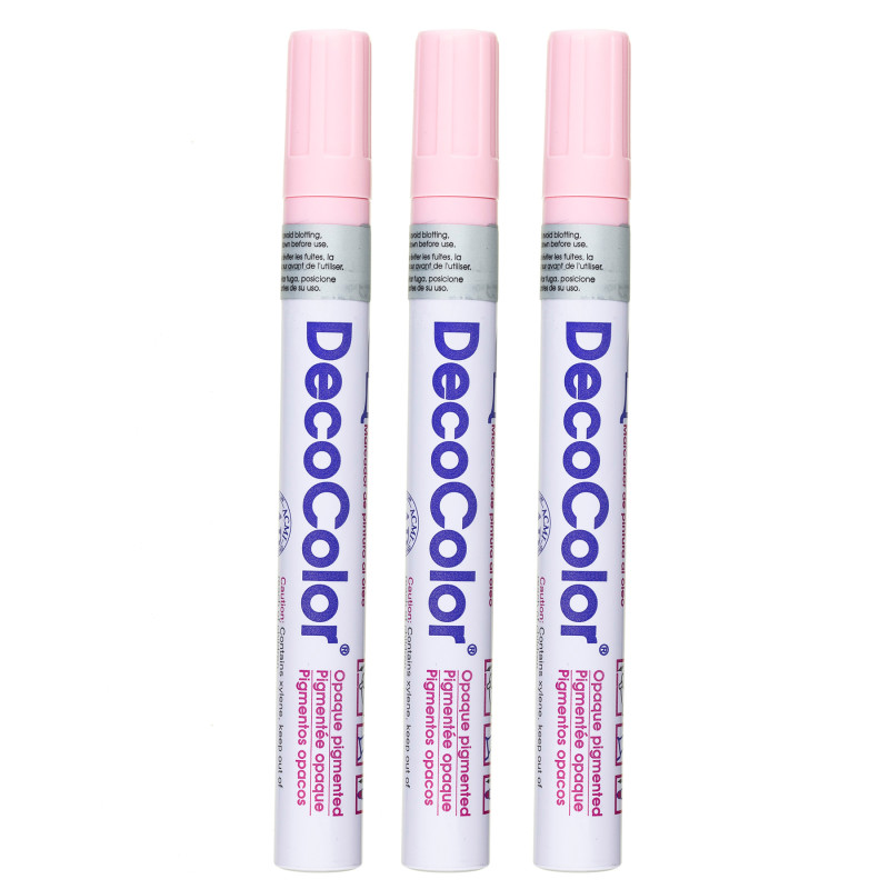 DecoColor® Paint Marker, Broad Tip, 300-S, Blush Pink #76, Set of 3