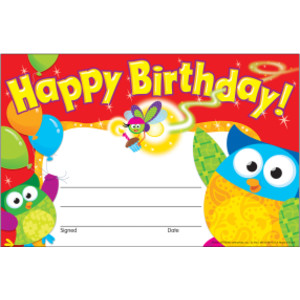 Premios de reconocimiento Happy Birthday Owl-Stars!®, 30 unidades