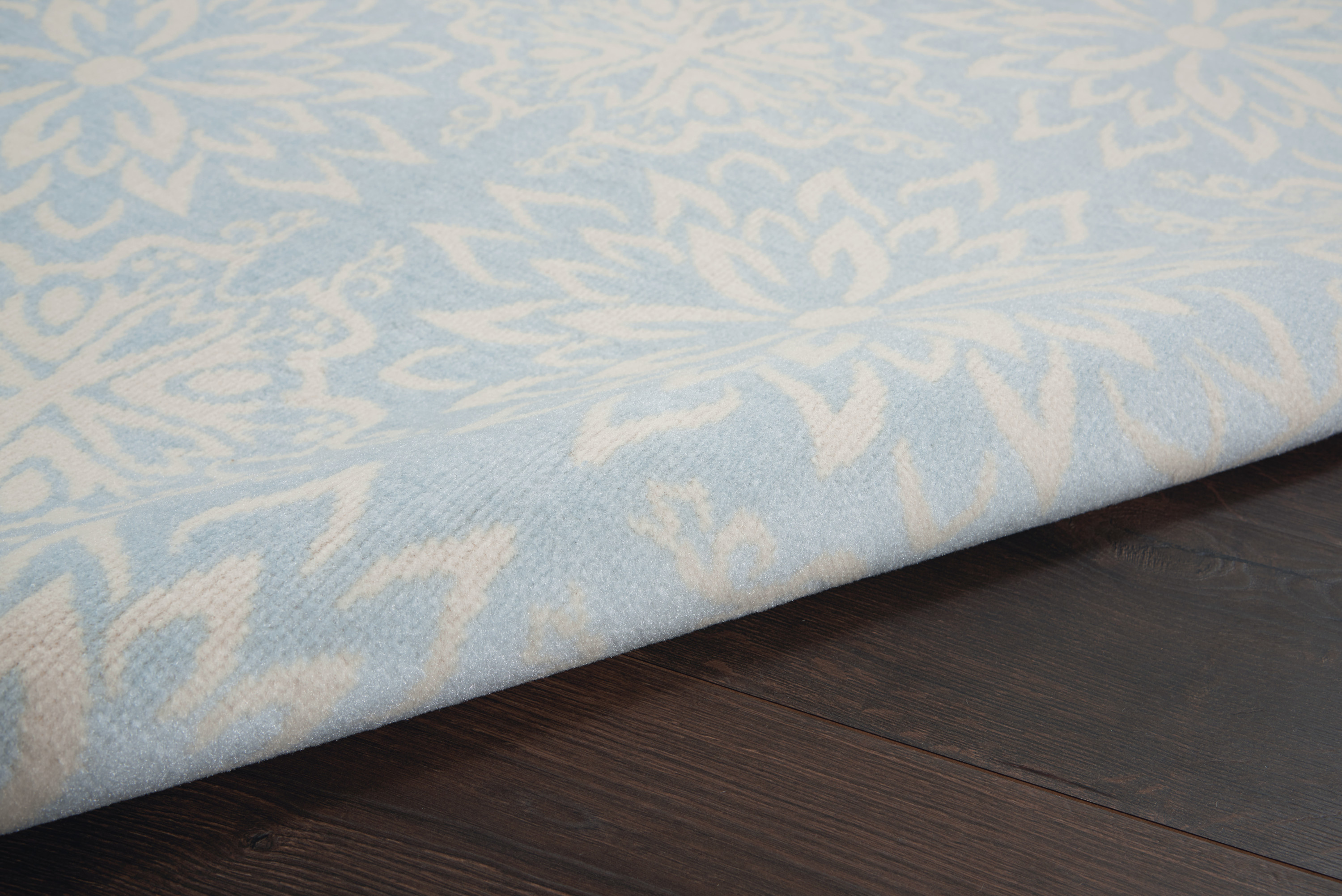 Nourison Jubilant 5'3" x 7'3" Ivory Light Blue Farmhouse Indoor Rug