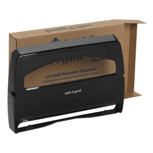 Georgia Pacific, Safe-T-Gard, Half-Fold Toilet Seat Cover Dispenser, Black