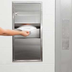 Bobrick, ClassicSeries, Multi-fold Folded Towel Dispenser, Stainless Steel