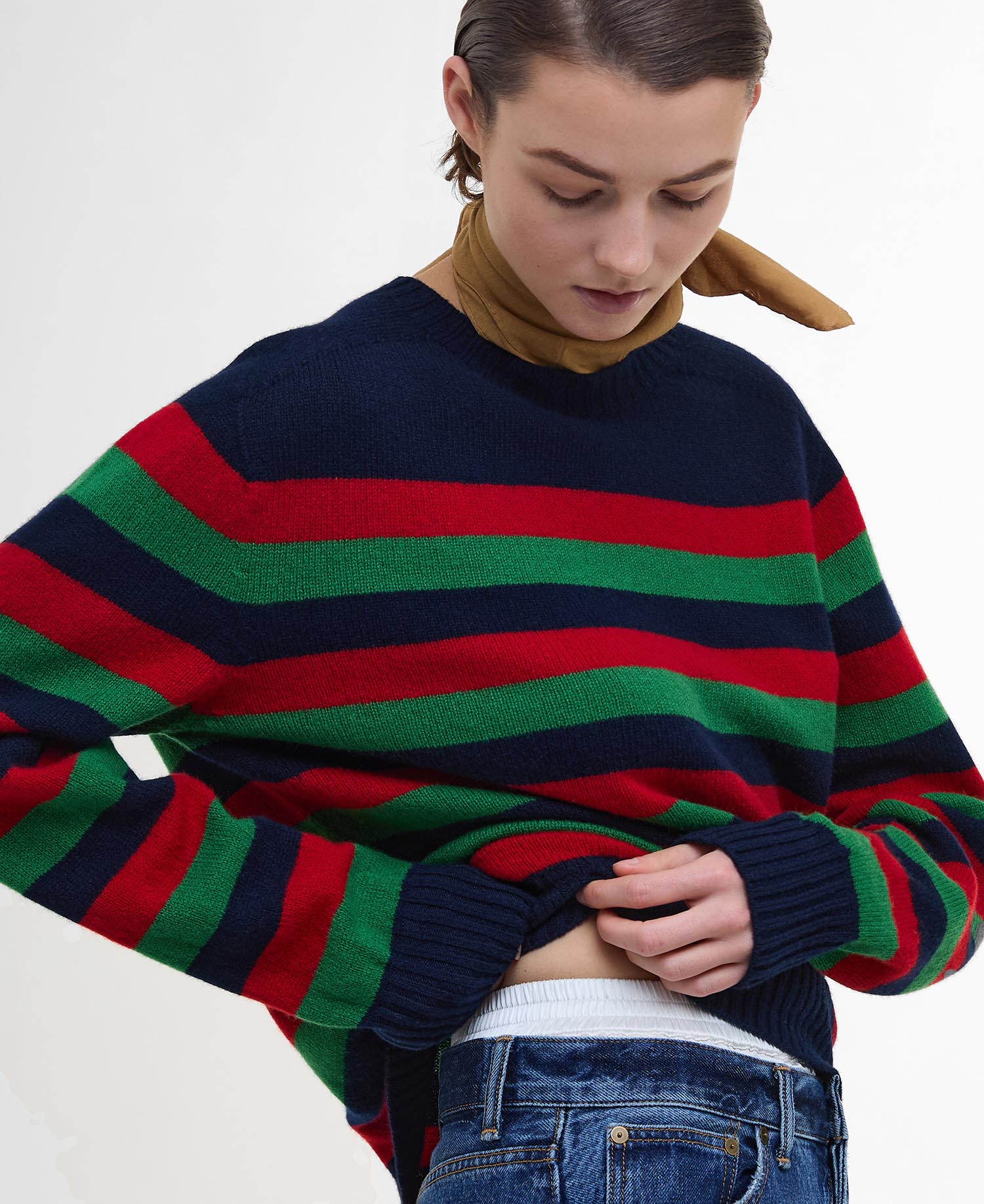 Maglione girocollo a righe Illy Barbour The Edit by Alexa image number 3
