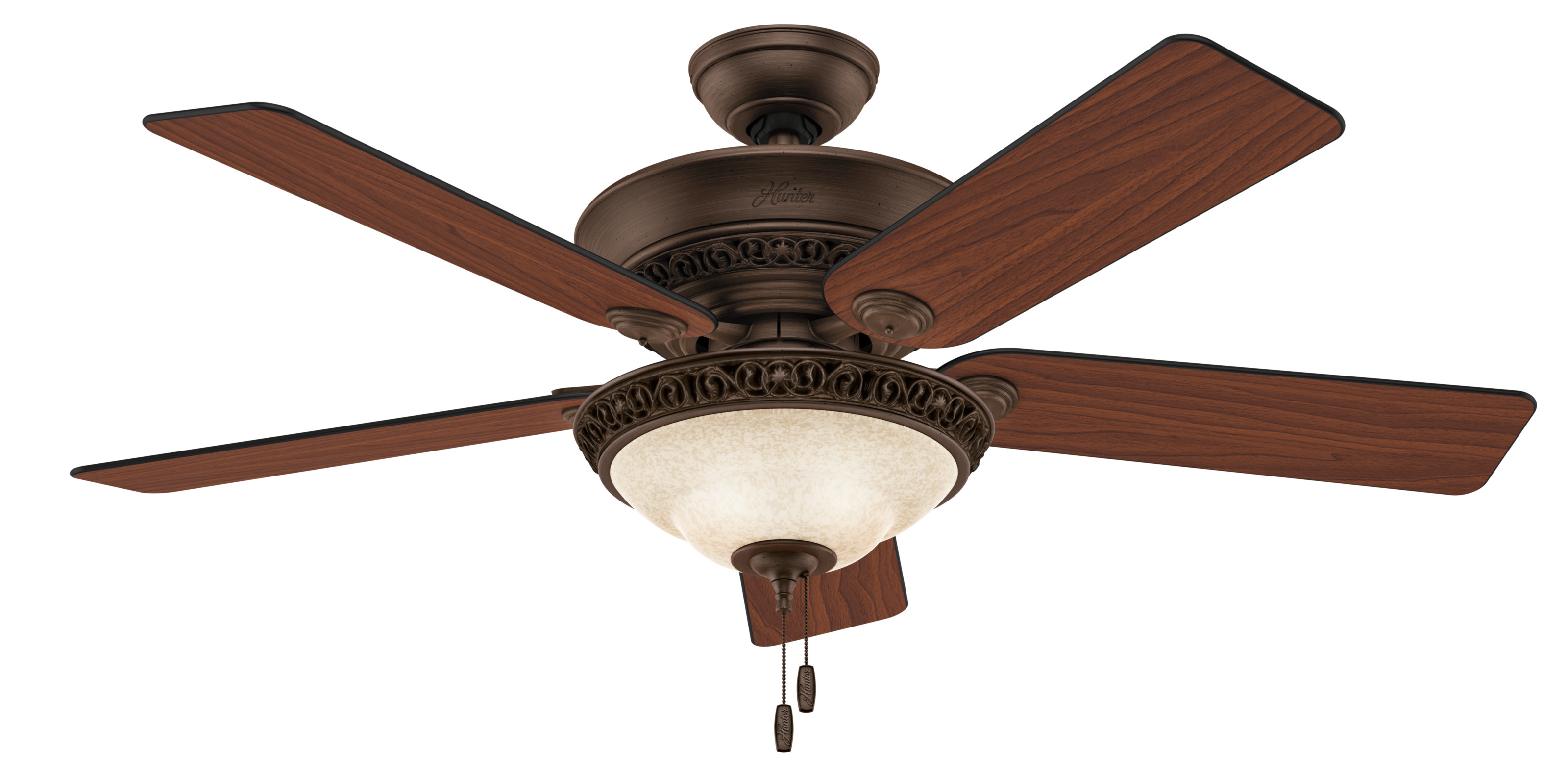Hunter Italian Countryside With Light 52 Inch Brown Ceiling Fan eBay