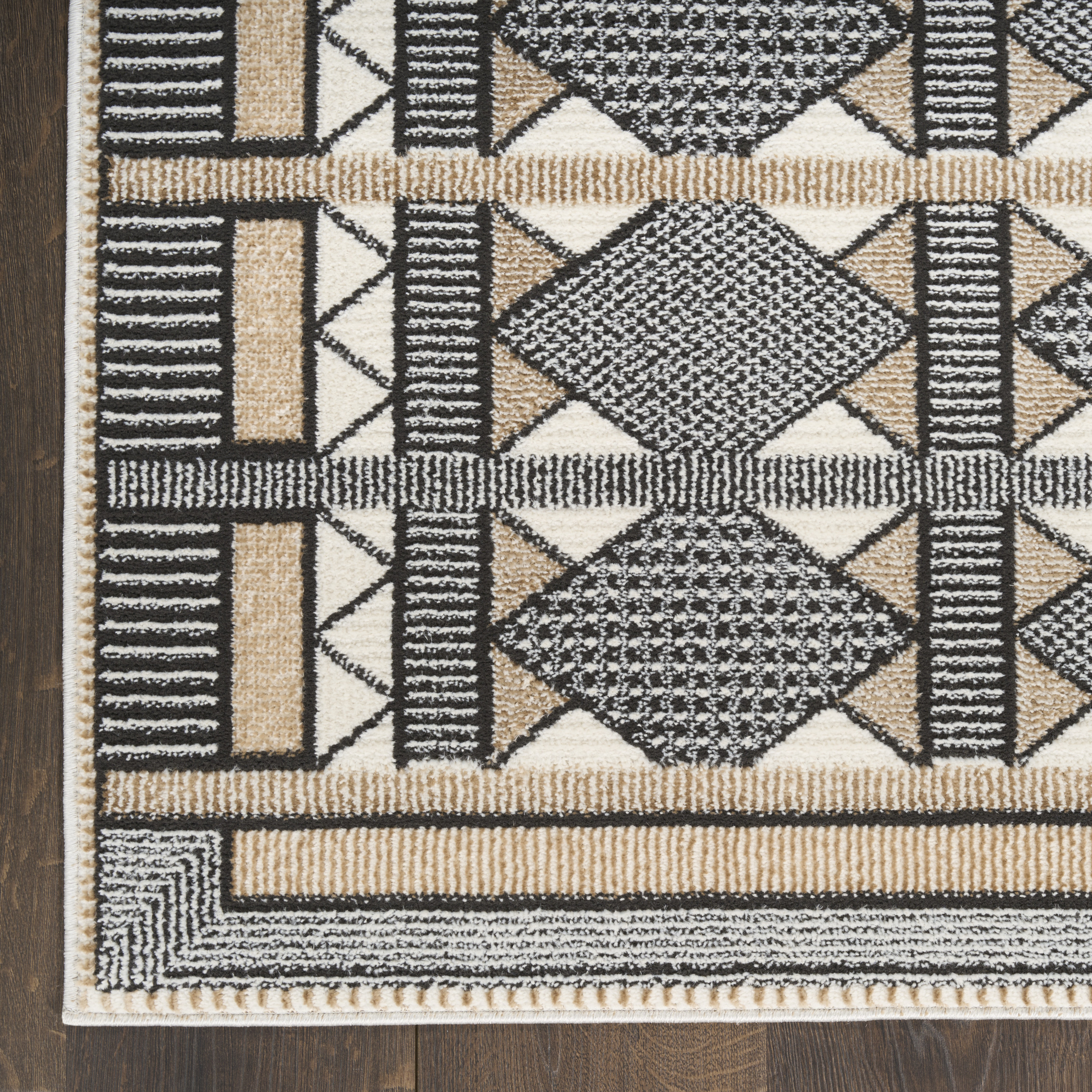 Nourison Nordic 8' x 10' Ivory Multicolor Modern Indoor Rug