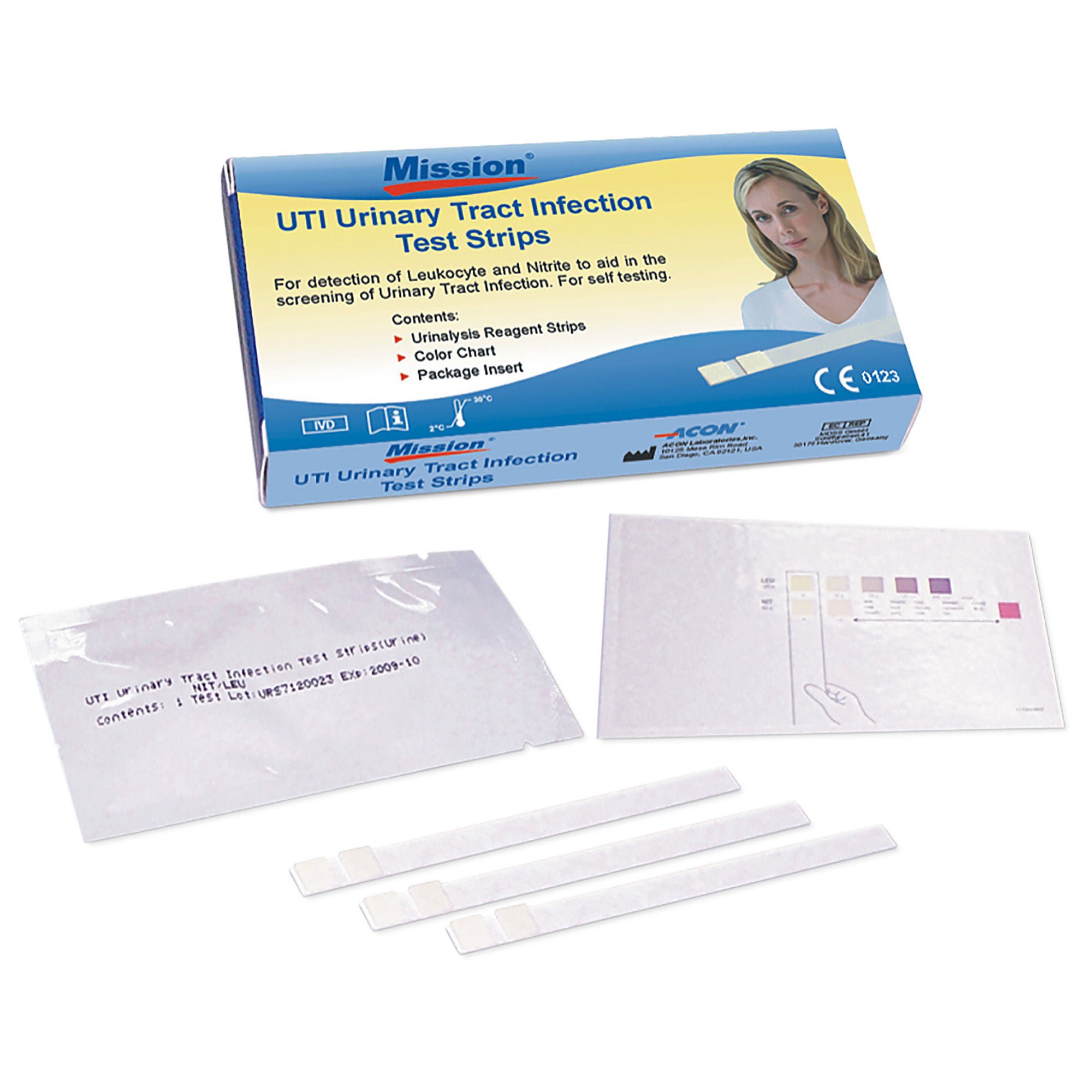 Acon Laboratories TEST KIT, URINE TRACK INFECTION (3STRIPS/BX 24BX/CS)