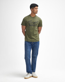 T-shirt con stampa Field Dog 