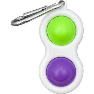 Fidget Popper Keychain - Purple/Green