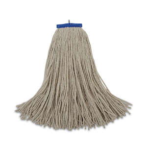 Boardwalk, Lie-Flat Cotton Cut-End Wet Mop Head with 1" Headband, 24 oz, White