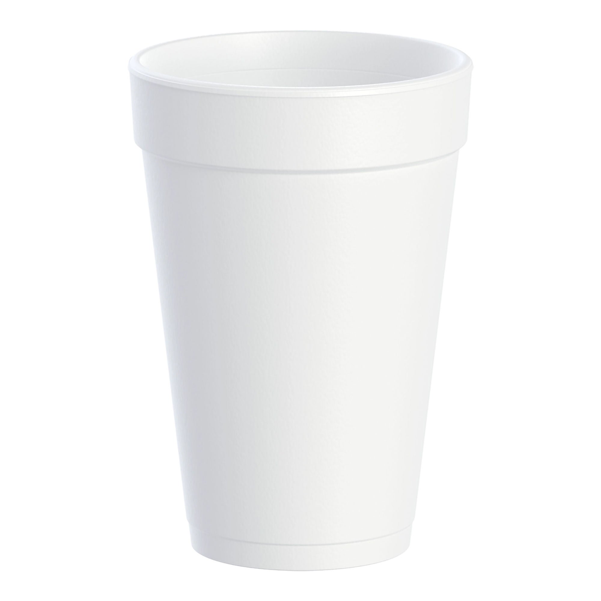 Dart Insulated Styrofoam Beverage Drinking Cups, White, 16 ounce