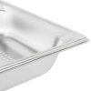 Half-size 2 ½-inch-deep Super Pan 3® stainless steel perforated steam table pan