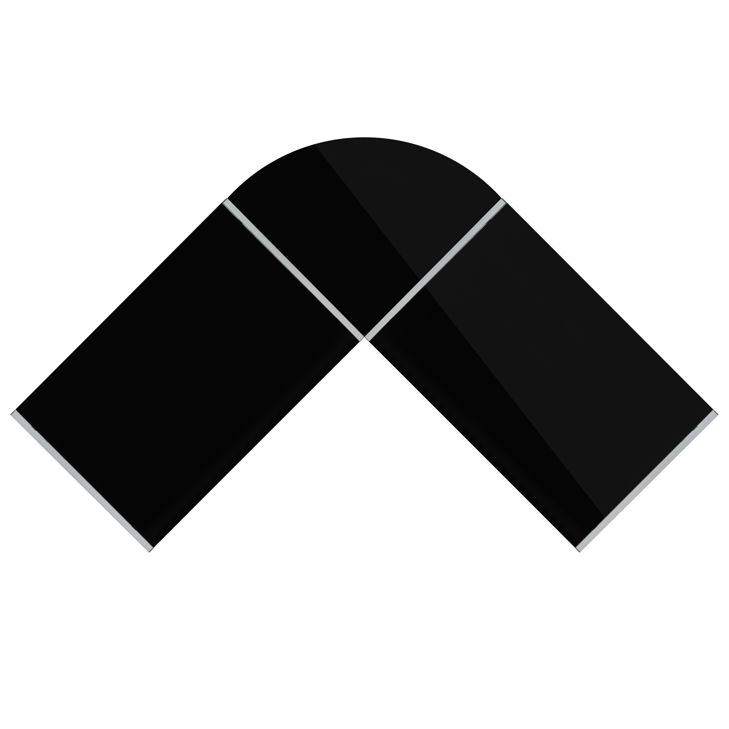 L-Shaped Computer Corner Glass Desk, Gaming Desk, Home Office Corner Desk, Clear - Picture 8 of 15