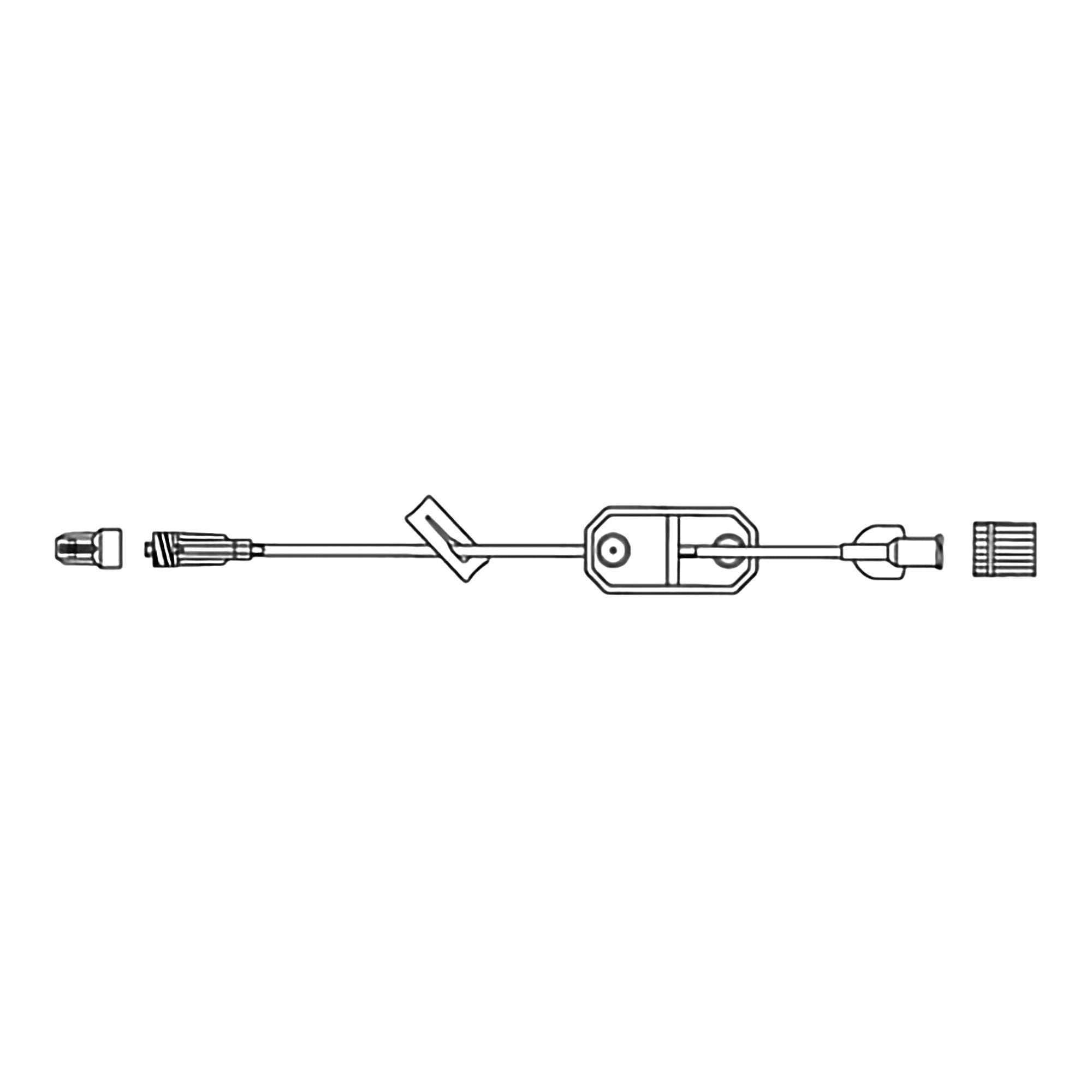 McKesson IV Extension Set, Standard Bore 9-inch Tubing, 1.2 Micron Filter