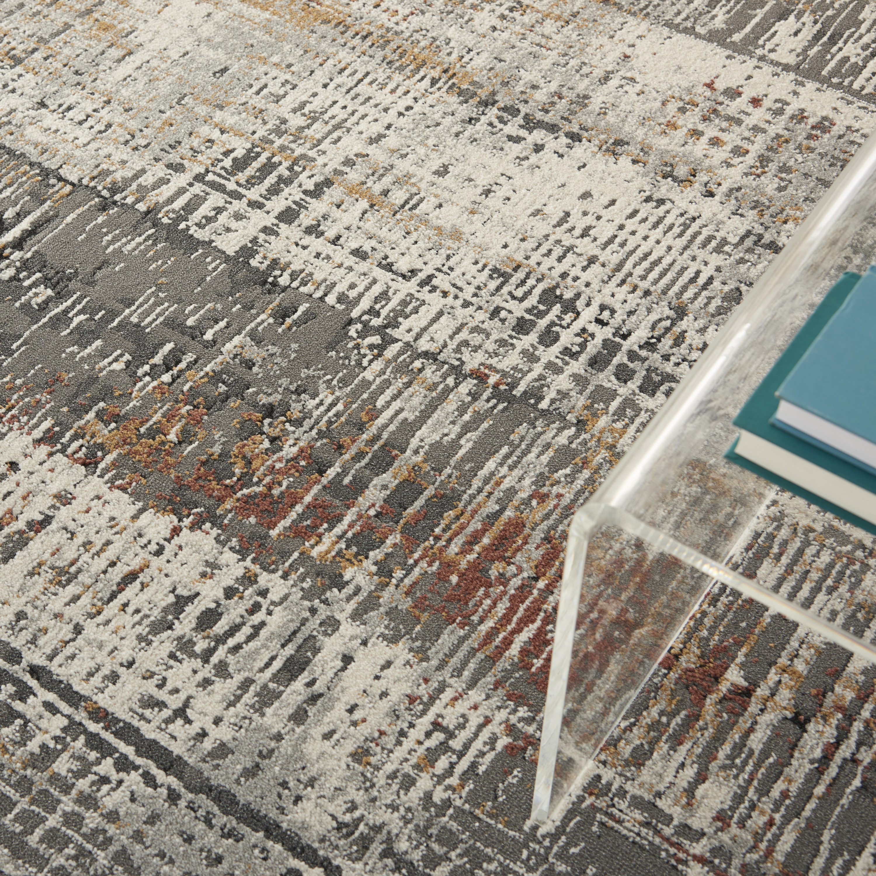 Nourison Tangra 5'3" x 7'3" Multicolor Modern Indoor Rug