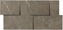 Mondo Moca 12×24 3D Mosaic Matte Rectified