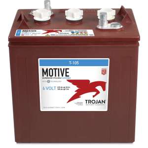 Trojan, T-105 6V Flooded Lead Acid Battery