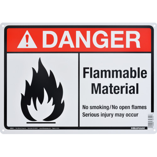 Danger Flammable Material Sign (10