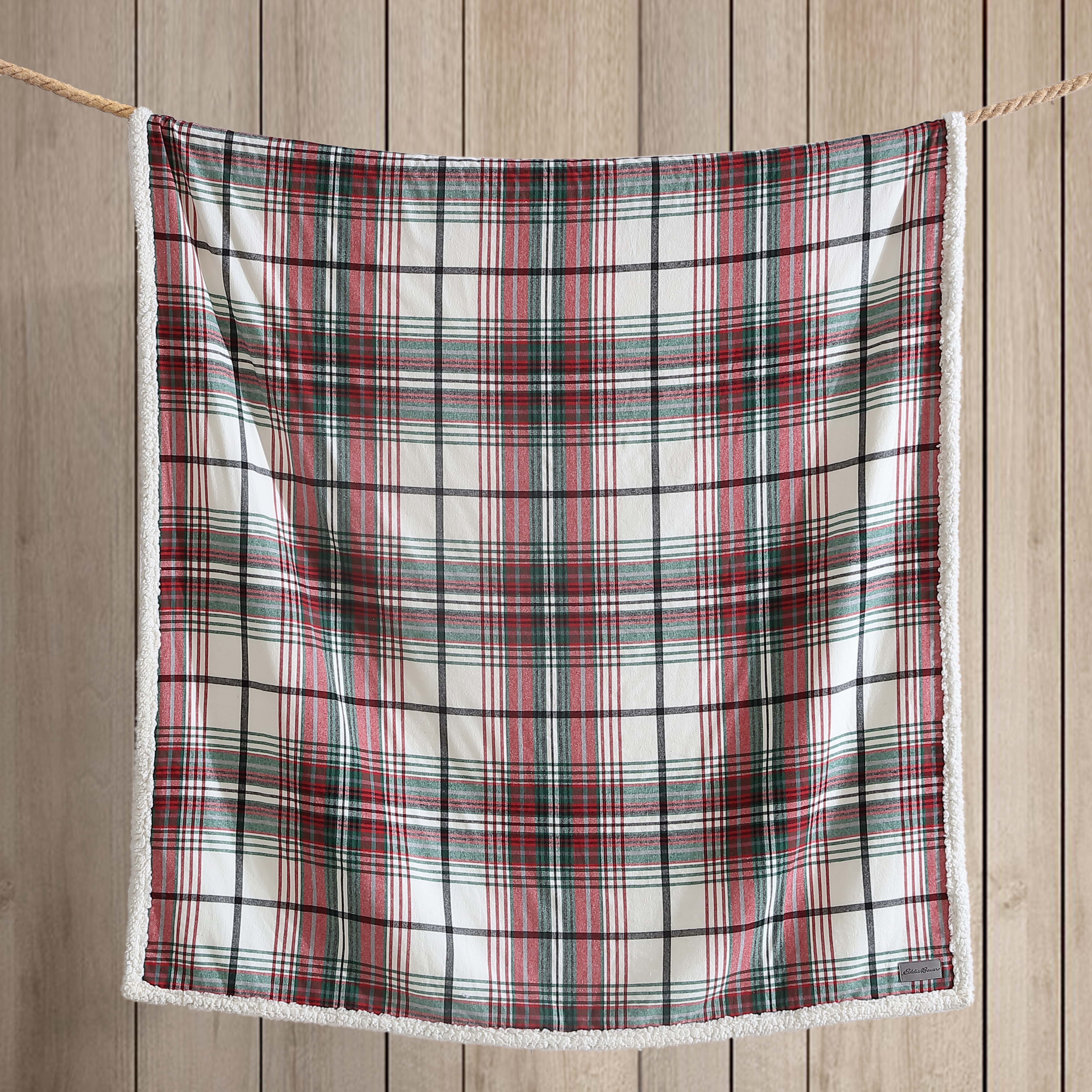 Eddie Bauer Plush-Fleece Throw Blanket