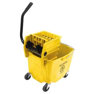 Impact, White Premium Combo, 35qt, Mop Bucket w/ Sidepress Wringer, Yellow