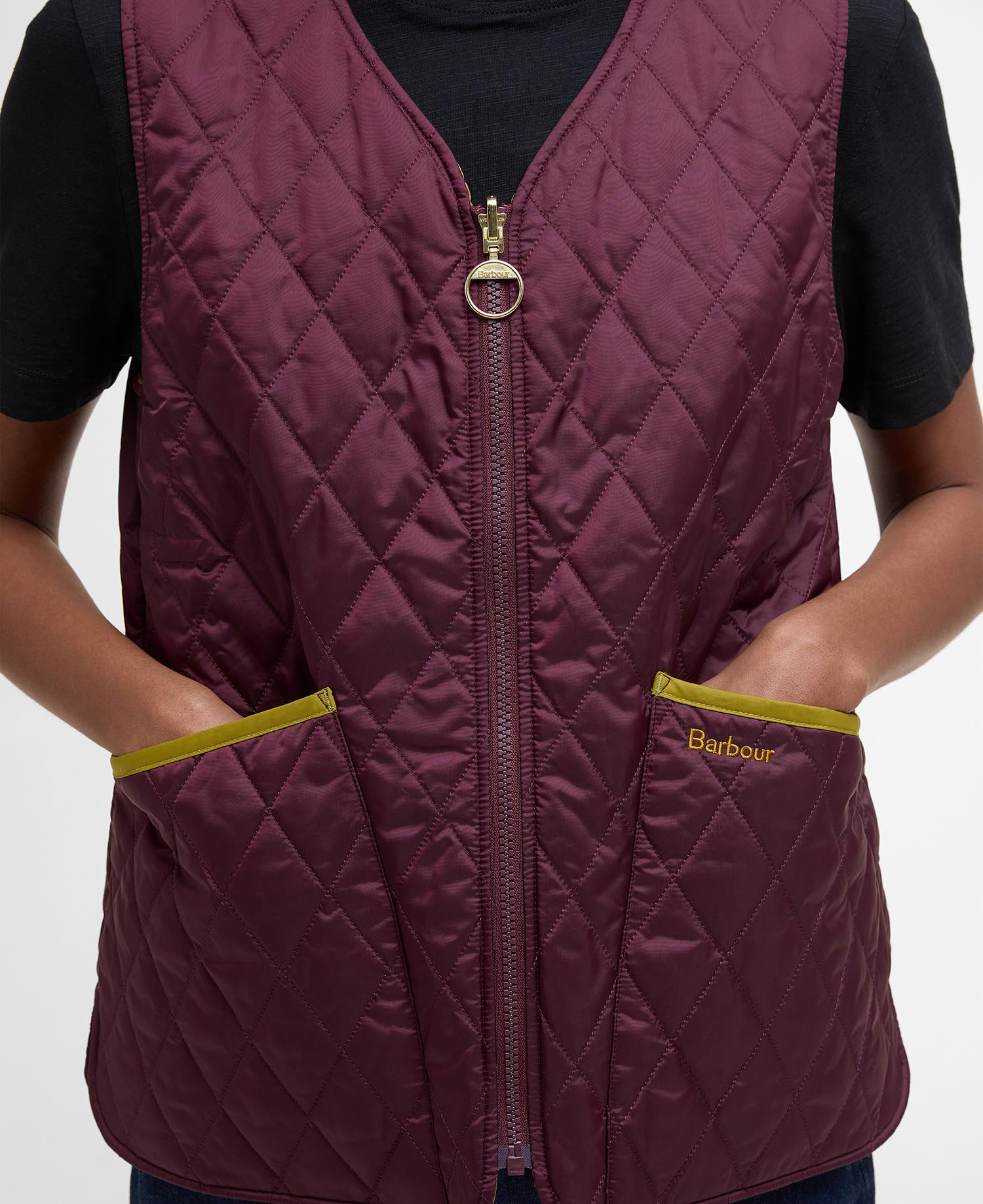 Gilet trapuntato reversibile My Barbour image number 4