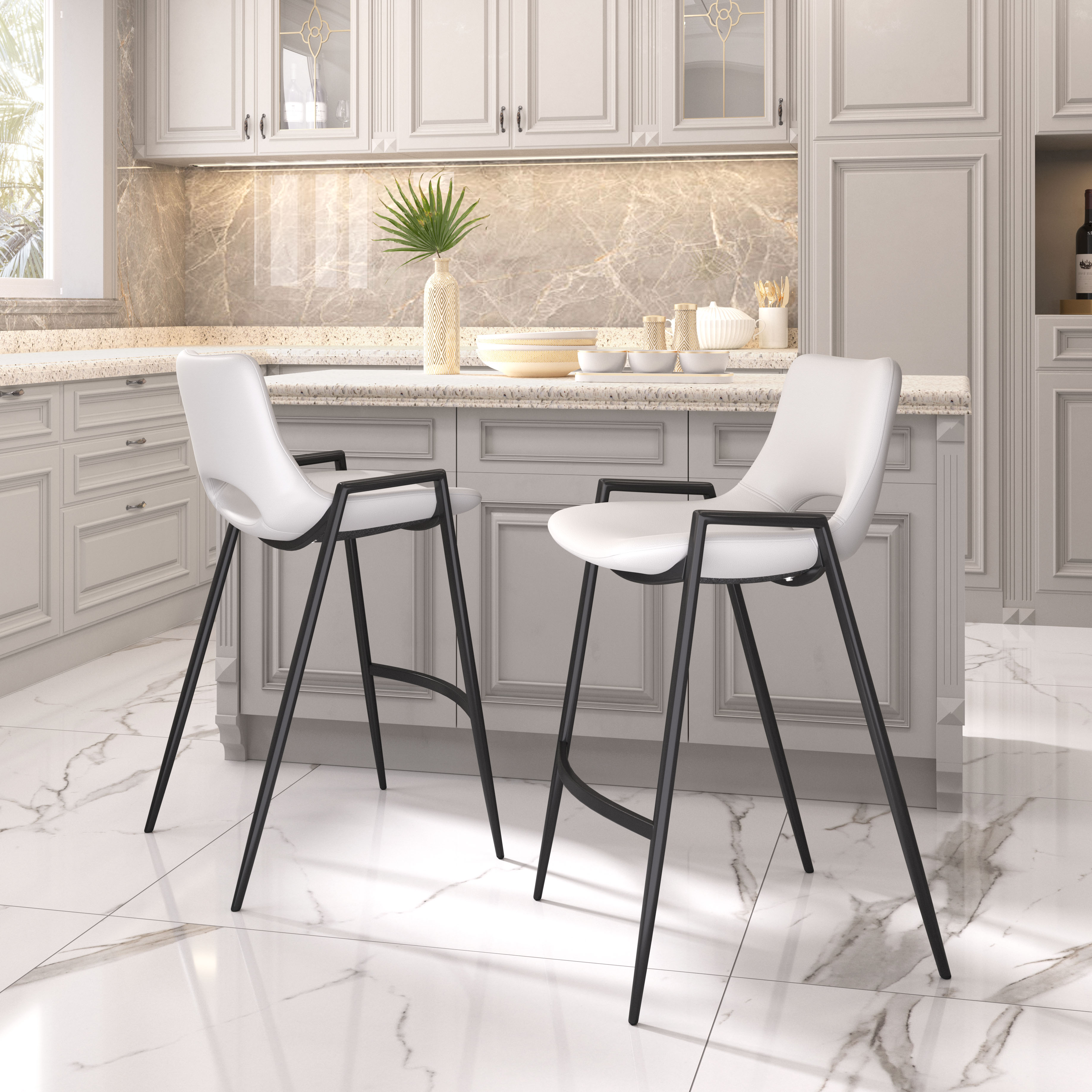 Desi Counter Stool (Set of 2) White product image