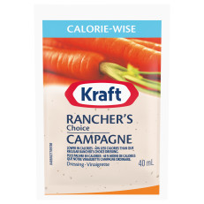 KRAFT vinaigrette Campagne Calorie-Wise – 100 x 40 mL