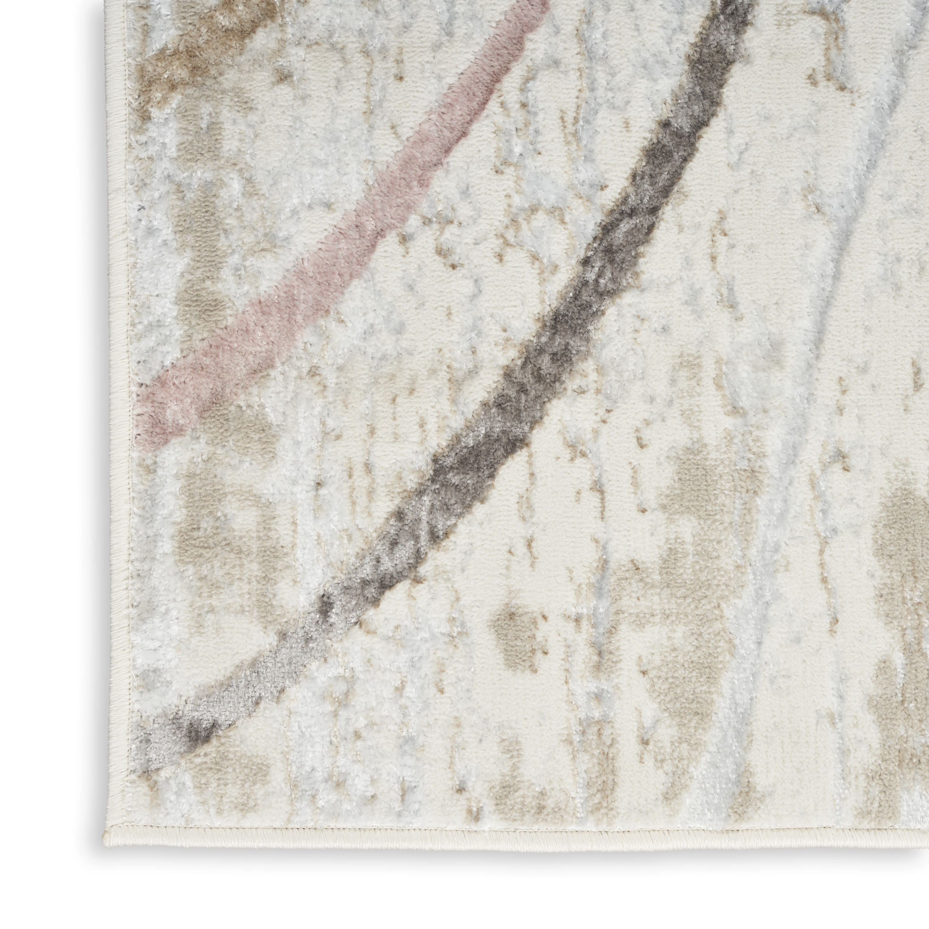Nourison Glitz 3'11" x 5'11" Ivory Multicolor Modern Indoor Rug
