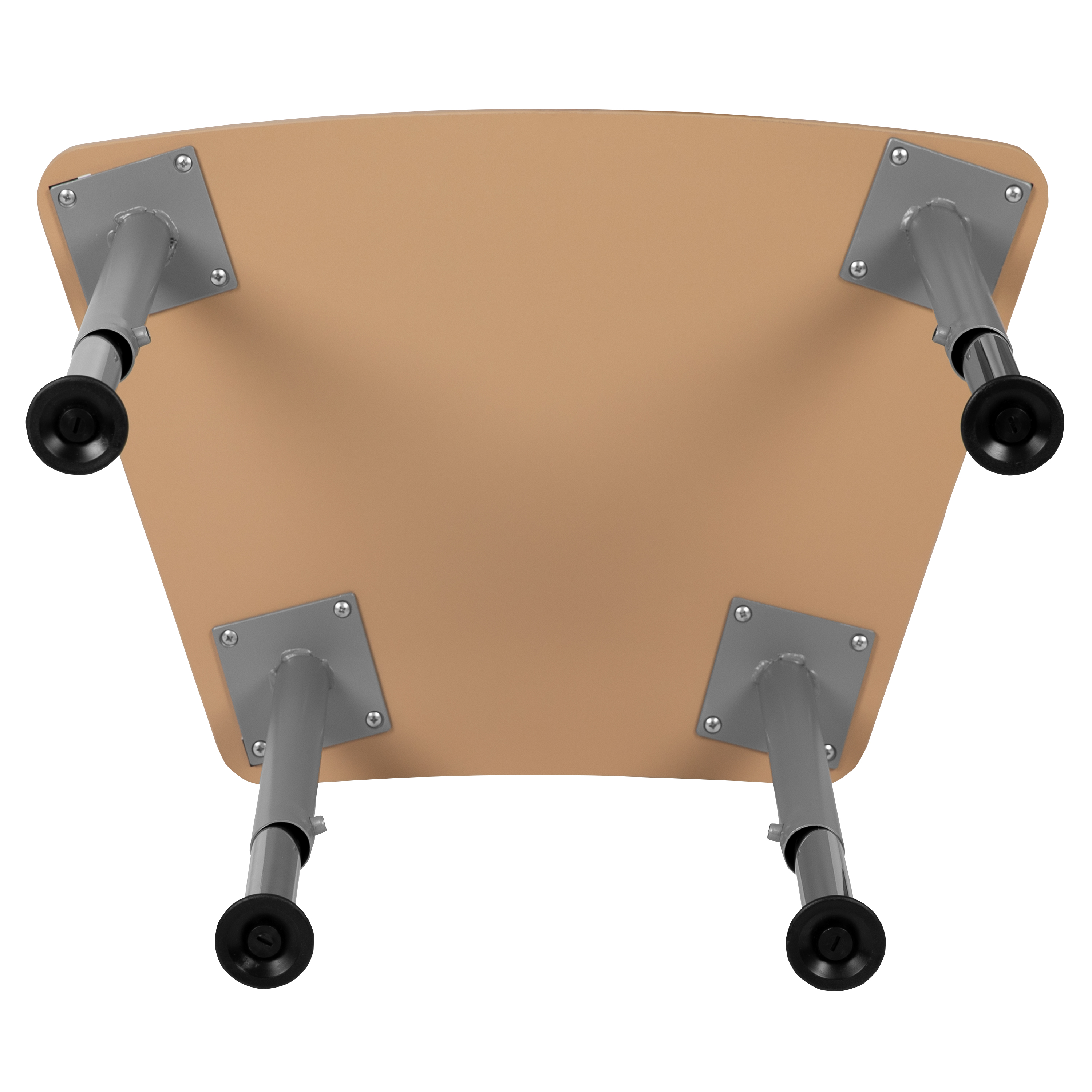 Billie Hex Natural Collaborative Student Desk (Adjustable from 22.3" to 34") ...