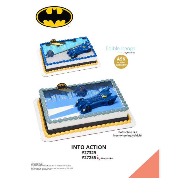 Batman™ Into Action The Magic of Cakes® PhotoCake® Enhanced Background and Icing Page