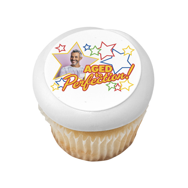 Aged To Perfection PhotoCake® Edible Image® Frame