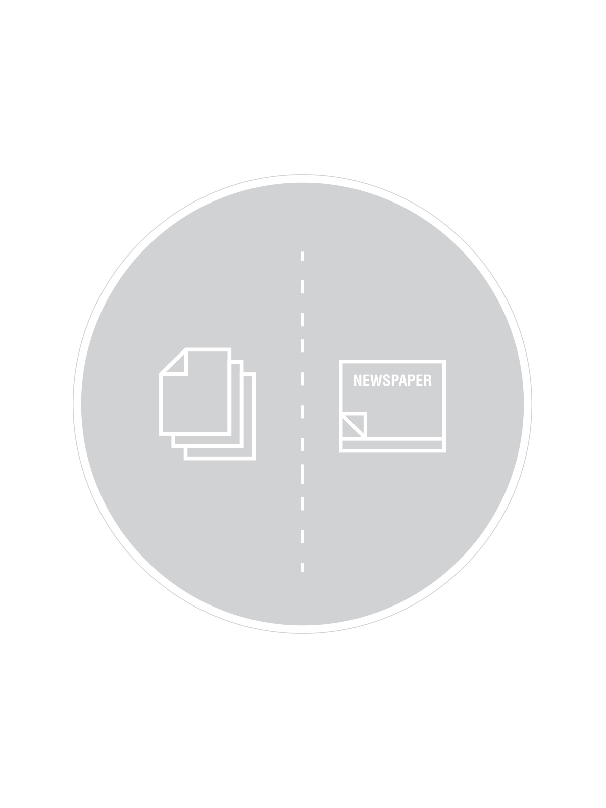 SPECTRUM – Label – Mixed Paper – Clear-White