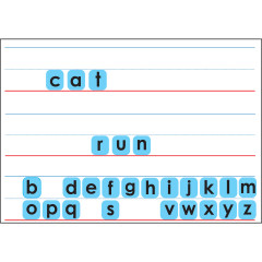 Touch-Stik&trade; Phonics Tiles & Mat, Fun with Letters Set, 104 Tiles
