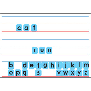 Touch-Stik&trade; Phonics Tiles & Mat, Fun with Letters Set, 104 Tiles