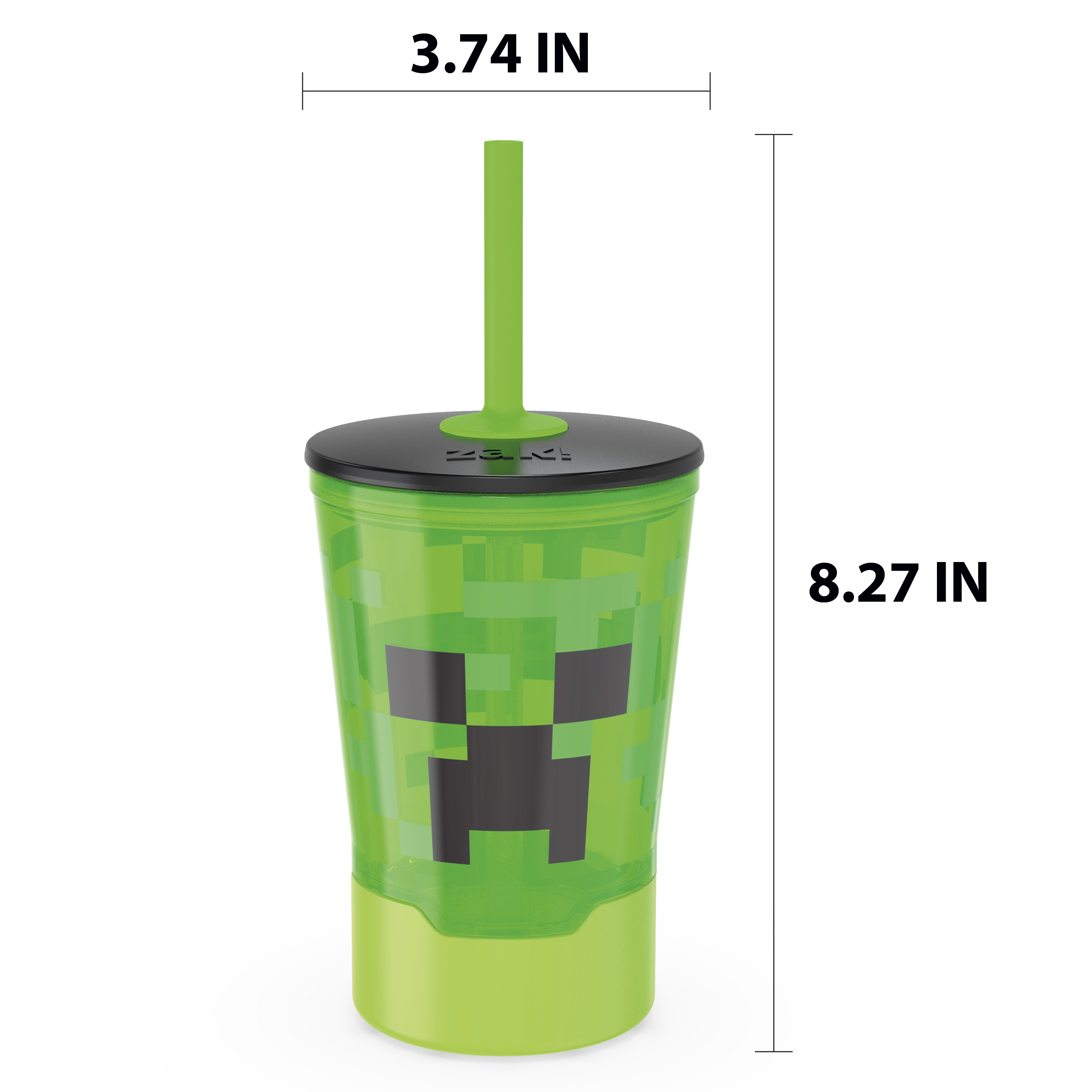 Minecraft 16 ounce Mighty Mug Tumbler with Straw, Creeper slideshow image 9 Minecraft 16 ounce Mighty Mug Tumbler with Straw, Creeper slideshow image 9