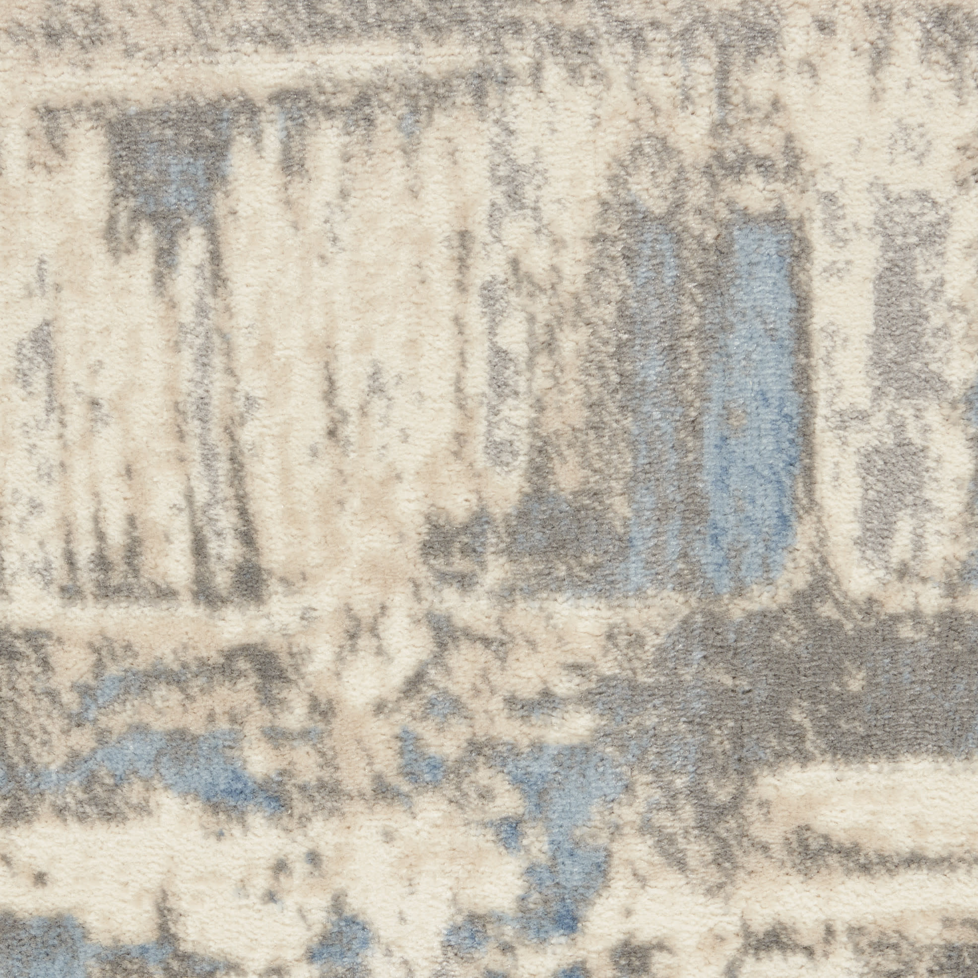 Nourison Solace 8' x 10' Ivory Grey Blue Modern Indoor Rug