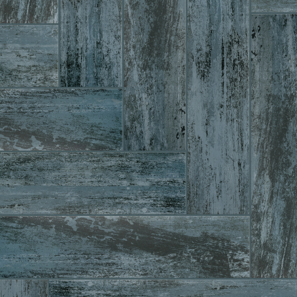 Cassis Black 8-1/2 in. x 35-1/2 in. Porcelain Floor and Wall Tile