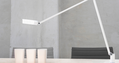 Adjust Novus Attenzia Task lighting right where you need it.