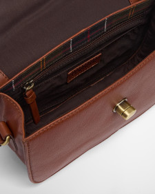 Isla Leather Crossbody Bag Brown