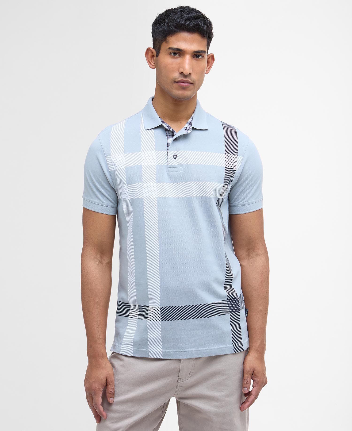 Blaine Tartan Short-Sleeved Polo Shirt image number 0