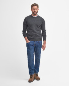 Essential Crew Neck Jumper Charcoal